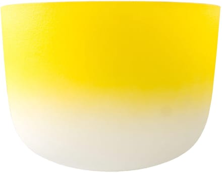 Fame Crystal Singing Bowl 12" Yellow E4 440 Hz - Klankschaal