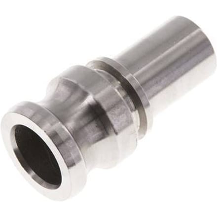 Camlock DN 25 (1'') Koppeling RVS met slangpilaar (25 mm) Type E EN 14420-7 (DIN 2828)