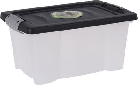 Storage Solutions Opslagbak/opbergdoos/organizer - met deksel - kunststof - 9 Liter