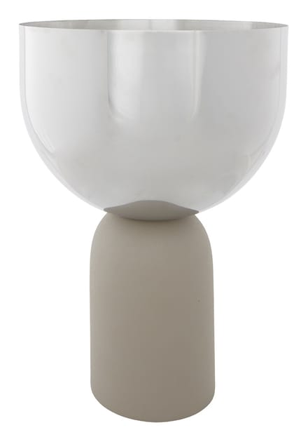 AYTM bloempot Torus, grijs, Ø 22 cm, hoogte 30,6 cm, ijzer