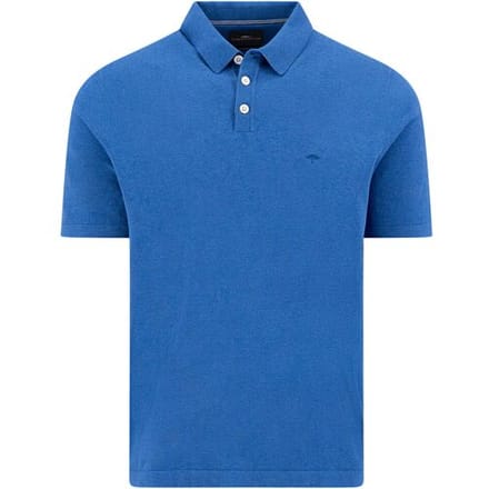 Fynch-Hatton Polo Superflex Shortsleeve Subtle Mélange Harbor Blue / male