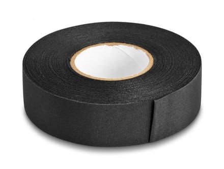 Delock 20912 20912 Textieltape Zwart (l x b) 25 m x 25 mm 1 stuk(s)