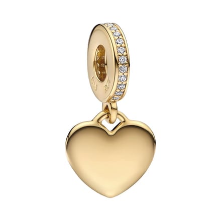 Pandora Bedel Hangend Hart Goud 768761C01- Verguld metaal