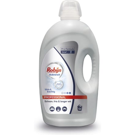 Robijn Professional Klein & Krachtig Wasmiddel Stralend Wit 4,32 liter