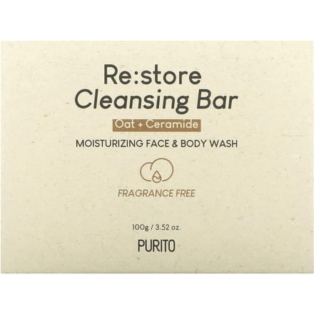 Purito, Re:Bewaar Reinigingszeep, Geurloos, 3.52 (100g) gray