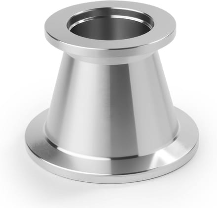 Vacuüm Verloopstuk - Adapter KF - Vacuümtoepassingen - Precisiebewerking - KF25 naar KF40 - Zilver