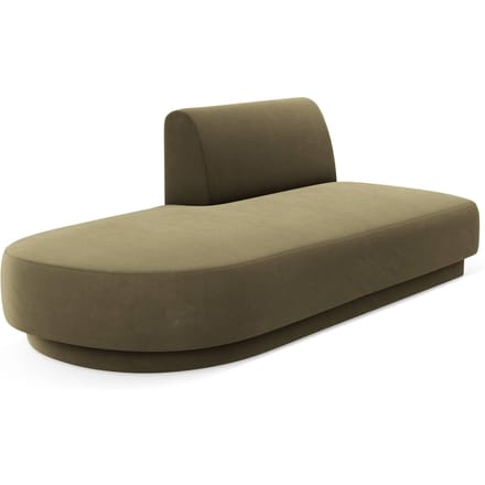 2-zits modulair zitelement Miley open linkerkant velvet | Micadoni Limited Edition