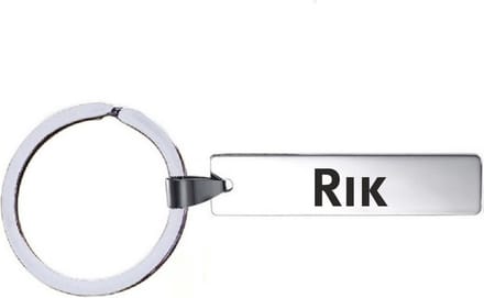 Sleutelhanger Met Naam - Rik - RVS