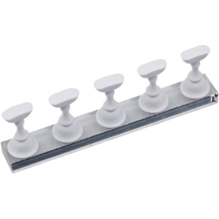 Set van 5 Nagellak Display Standaards, Acryl Basis Magnetische Schaakstandaard voor het Tentoonstellen van Nageltips wit