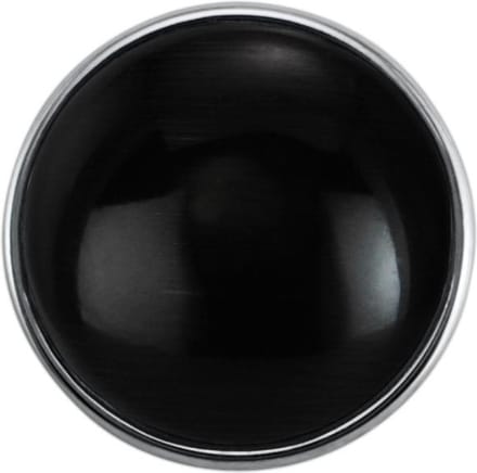 Quiges - Drukknoop Mini 12mm Cateye Zwart - EBCMK053