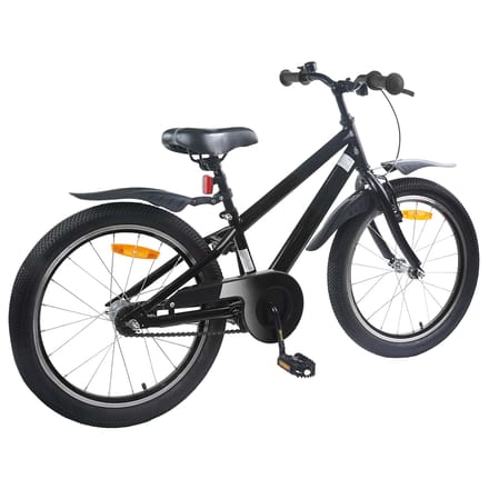 vidaXL - Kinderfiets - 18 - Inch - voor - 5-7 - jaar - oud - Zwart