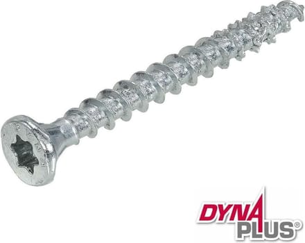 Dynaplus - Unischroeven - Torx 25 platkop - 5 x 45mm - Verzinkt - Voldraad (200 stuks)