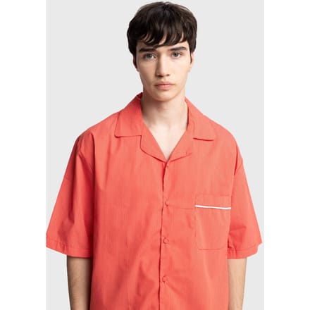 Heren Katoenen Poplin Korte Mouwen Shirt