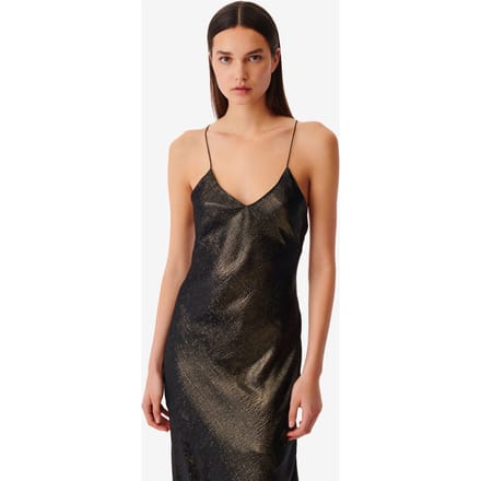 IRO Paris Sunny Black/gold Größe: XS | Maxikleider Outlet | Damen | Schwarz