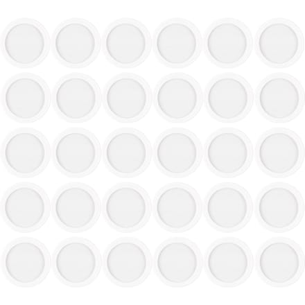 30 pièces Kazoo diaphragmes flûte diaphragmes Kazoo Membrane plastique Instruments de musique accessoires blanc
