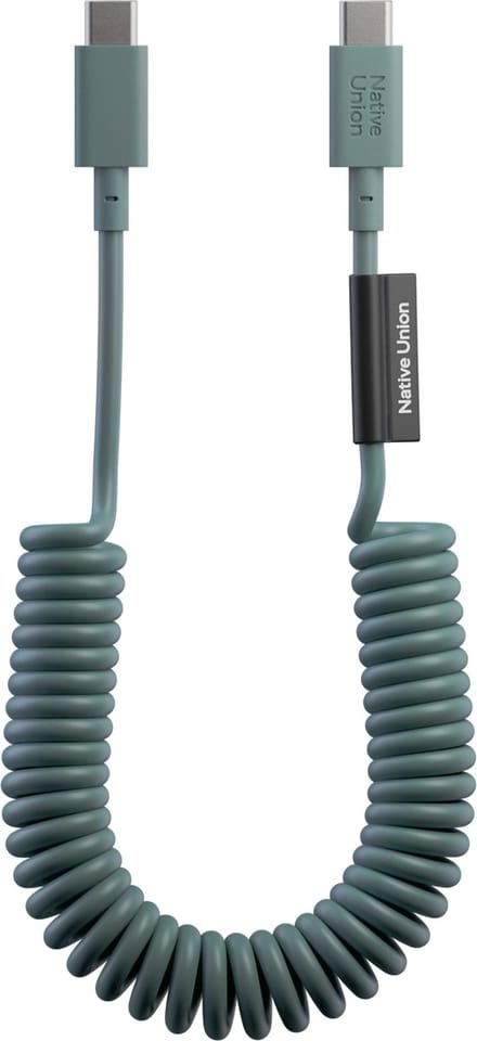Native Union Pop Cable - Slate Green - USB-C naar USB-C - 1.2M - 60W