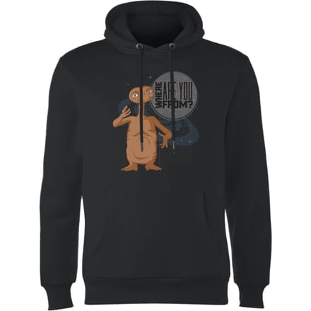 E.T. Where Are You From Hoodie - Zwart - M