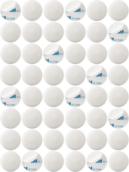 Wanddeurstopper - Zelfklevende buffer - Muur beschermen - Zonder boren - 48 stuks - Wit