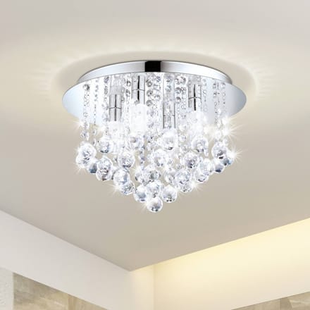 EGLO Almonte Plafondlamp - G9 - Ø 50 cm - Chroom