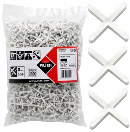 Rubi Tegeldistels 2mm - 1000 Stuks voor Perfecte Voegen