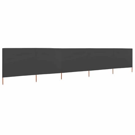 vidaXL - Windscherm - 5-panelen - 600x80 - cm - stof - antraciet