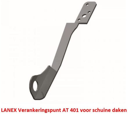 Lanex verankeringspunt AT 401 voor schuine daken - 43 cm