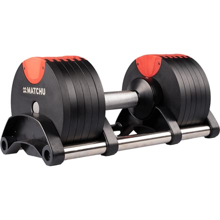 Matchu Sports Verstelbare dumbbell - Zwart/rood