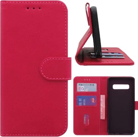 Samsung S10 Plus Hoesje Roze met Pasjeshouder
