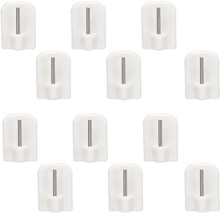 Solidchoice - Set van 12 Zelfklevende Haakjes voor Gordijnen