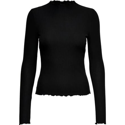 Slim fit shirt met lange mouwen met viscose, model 'EMMA'
