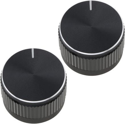 Radio Knop - Volume Knop - Auto Interieur - Duurzaam Plastic - 20x13mm - Zwart