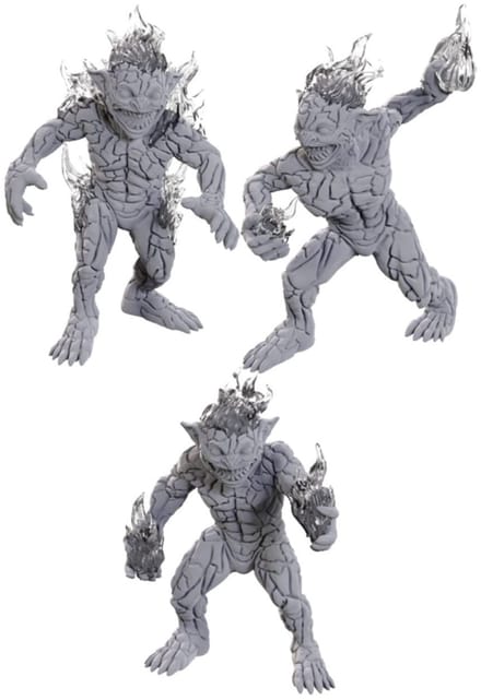 Wizkids D&D Nolzur's Marvelous Miniatures Unpainted Miniatures Magmins Miniature Gaming & Tabletop