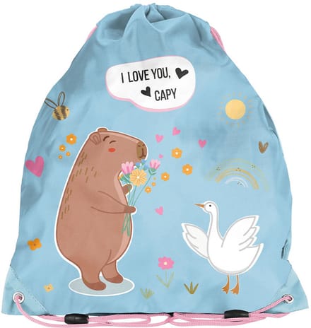 PASO Gymtas - Zwemtas - Capibara - 45 x 34 cm - Polyester