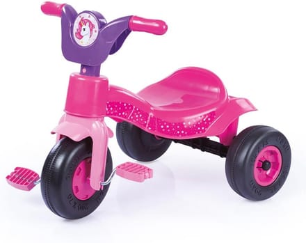 Kindertricycle Roze met Eenhoorn Thema - Loopfiets voor Peuters