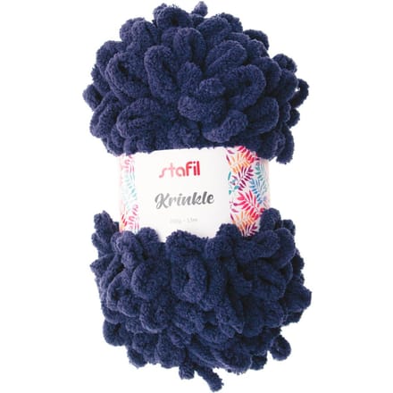 Wol "Krinkle" - Donkerblauw