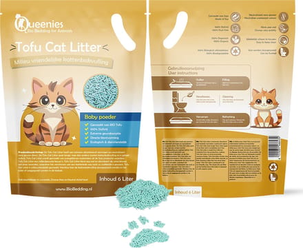 Tofu Cat Litter - baby poeder - 6 liter