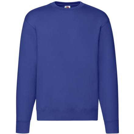 Fruit of the Loom Heren Premium Ingelegd Sweatshirt (Koningsblauw)