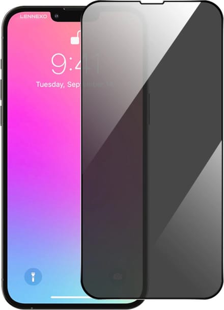 Privacy Screenprotector Geschikt Voor iPhone 12 Pro Max - Volledige Beschermglas - PREMIUM Tempered Glass - 1 stuk
