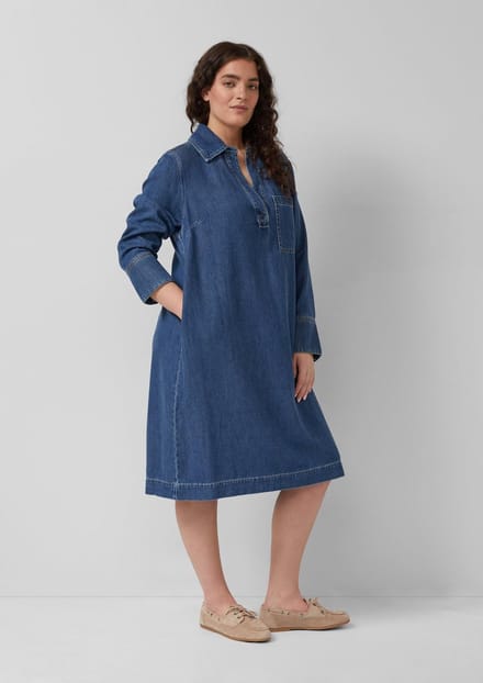 s.Oliver - female - Denim jurk met steekzakken