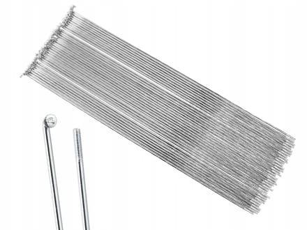 SLE Spokes - Stalen Spaakset - 246 mm - Zilver - Anticorrosief