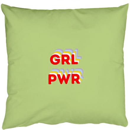 Sierkussens - Kussentjes Woonkamer - 40x40 cm - Grl pwr - Groen - Rood - 3D