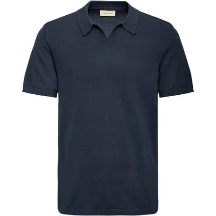 Blend Heren Trui Effen Kortmouw V-hals Poloshirt