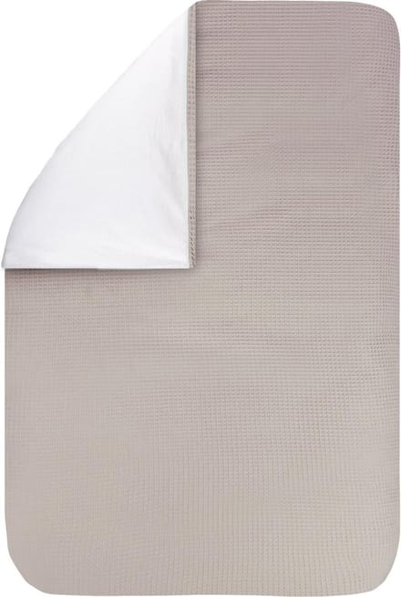 BINK Bedding Dekbedovertrek Wafel (Pique) Zand Ledikant 100x135 cm (geen sloop)
