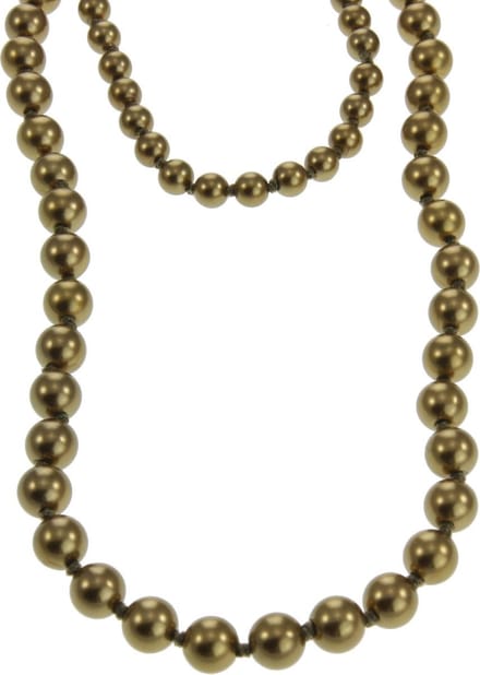 Behave - Lange parelketting met strik - Klassieke retro stijl