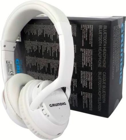 Grundig koptelefoon wit hoofdtelefoon bluetooth