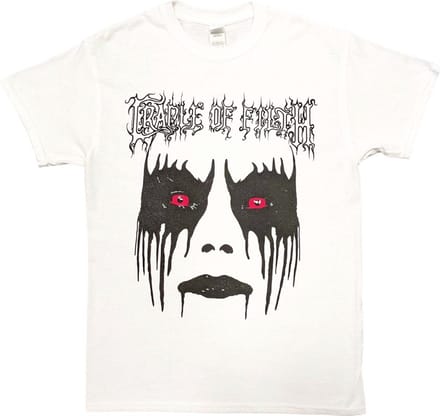 Cradle Of Filth - Dani Make Up Heren T-shirt - M - Wit