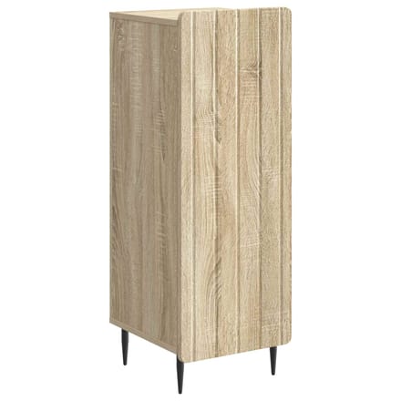 vidaXL - Dressoir - Sonoma - Eiken - 34,5 - x - 33 - x - 92 - cm - Bewerkt - hout