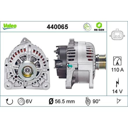 Dynamo / Alternator VALEO RE-GEN REMANUFACTURED VALEO 440065