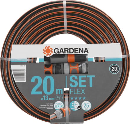GARDENA - Comfort FLEX - 6-delige Tuinslangset - tuinslang 20m 13mm