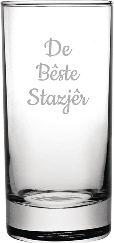Gegraveerde longdrinkglas 28,5cl De Bêste Stazjêr